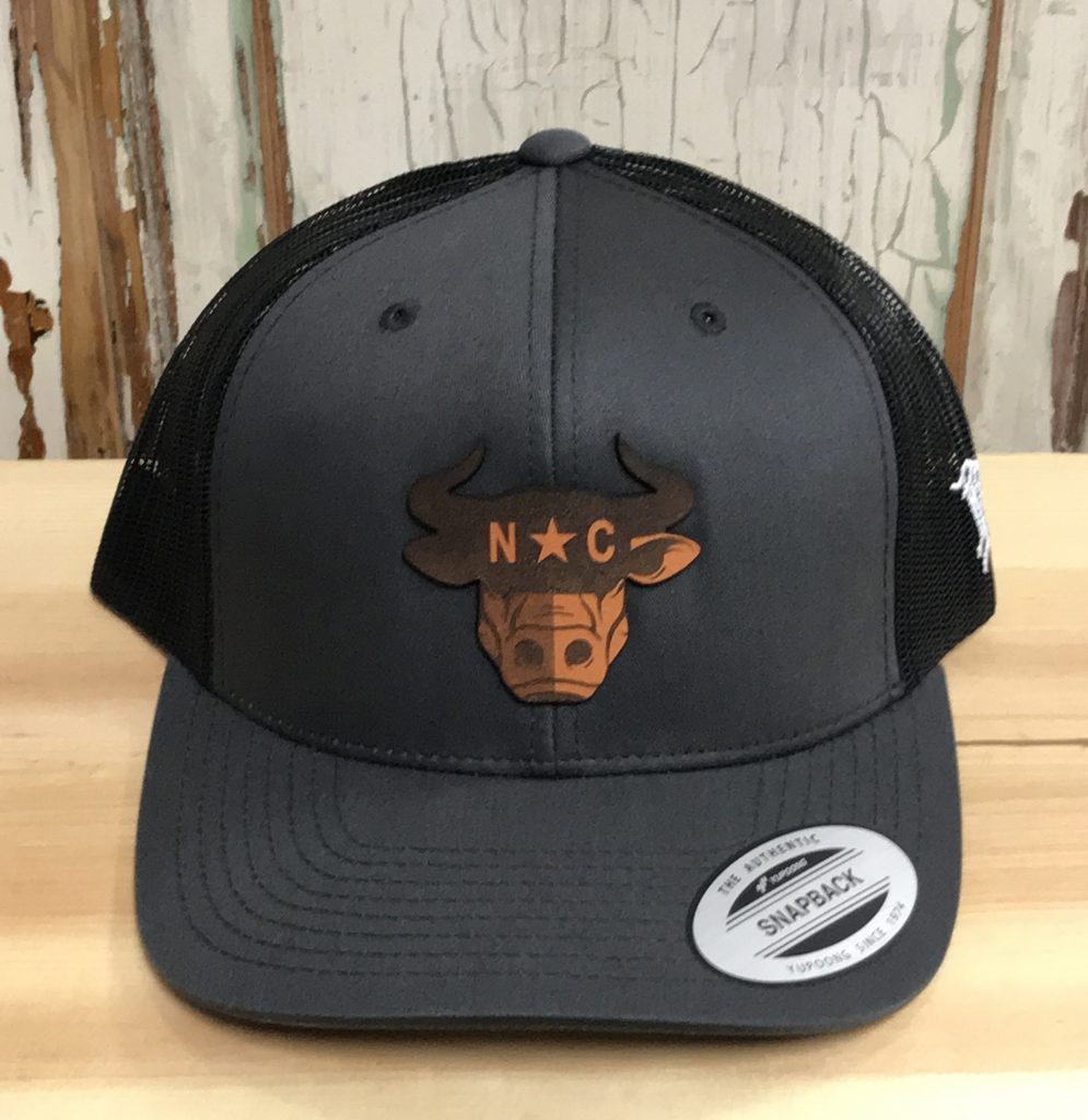 Branded Bills North Carolina Bull City Leather Patch Snapback Trucker