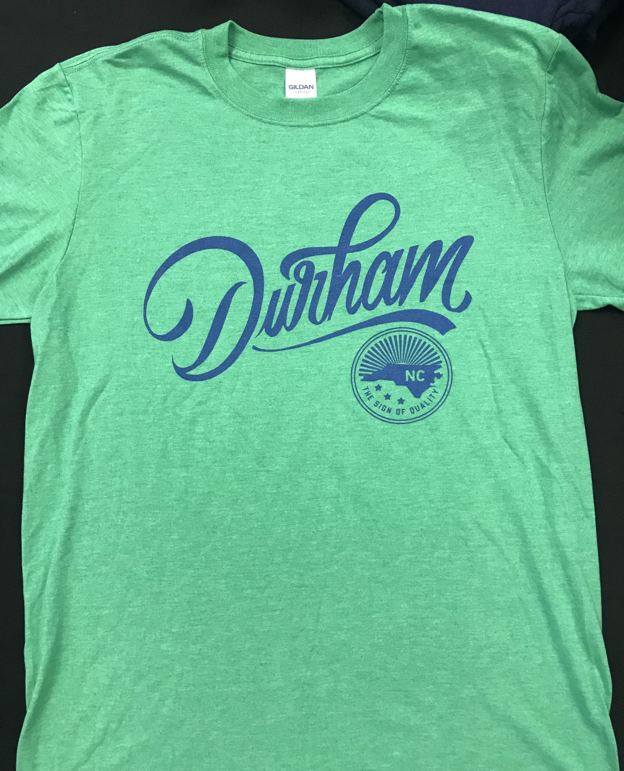 Bull City 919 Durham NC T-Shirt Heather Blue/Royal Unisex – AG Outfitters NC