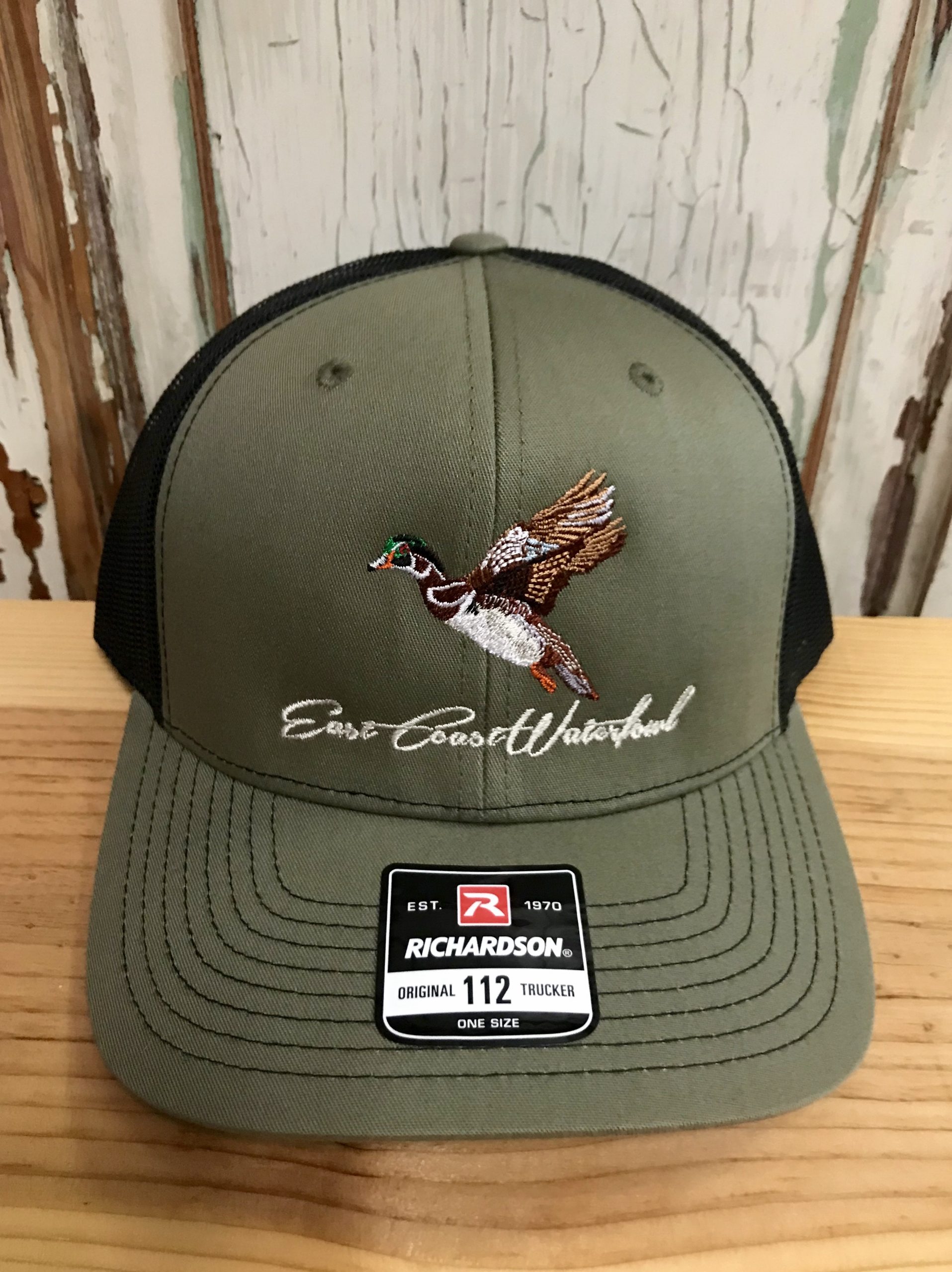 East Coast Waterfowl Wood Duck Trucker Hat Loden/Black – AG
