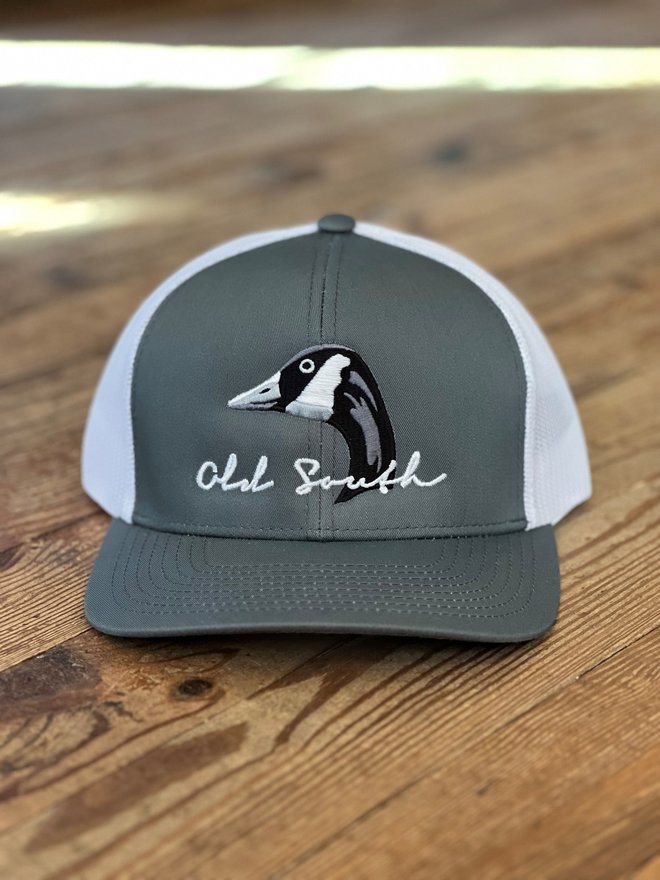 Old South Goose Head Snapback Trucker Hat Charcoal/White – AG Outfitters NC
