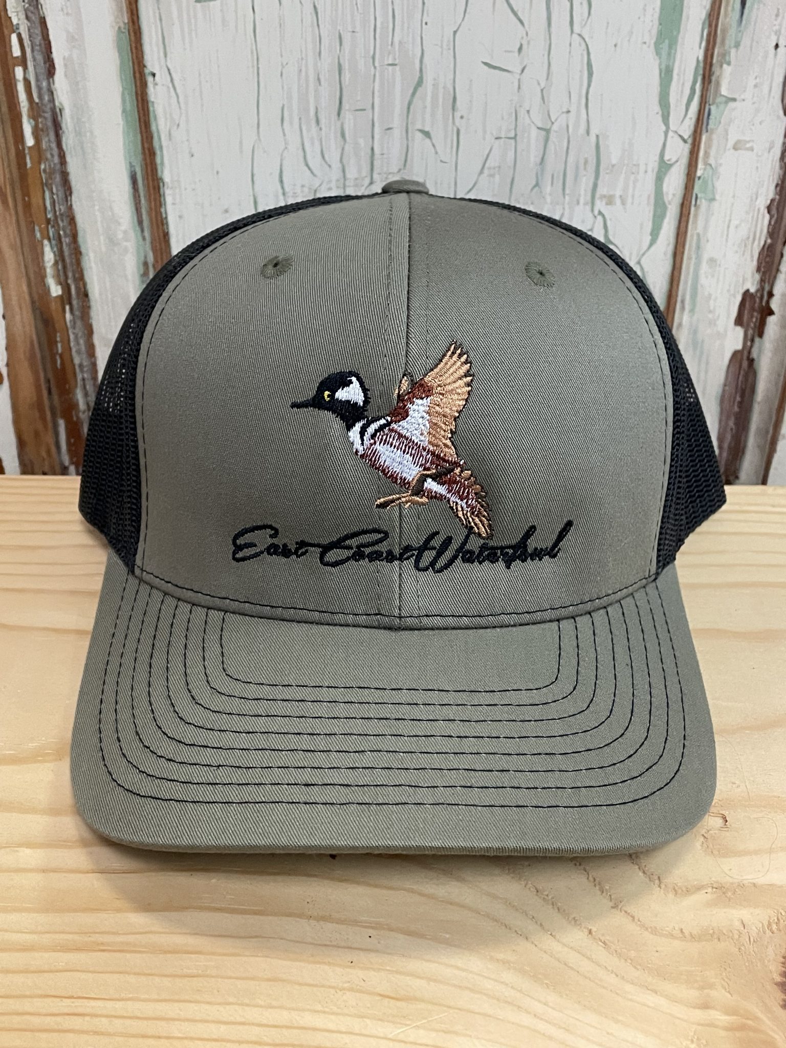 East Coast Waterfowl Hooded Merganser Trucker Hat Loden/Black AG