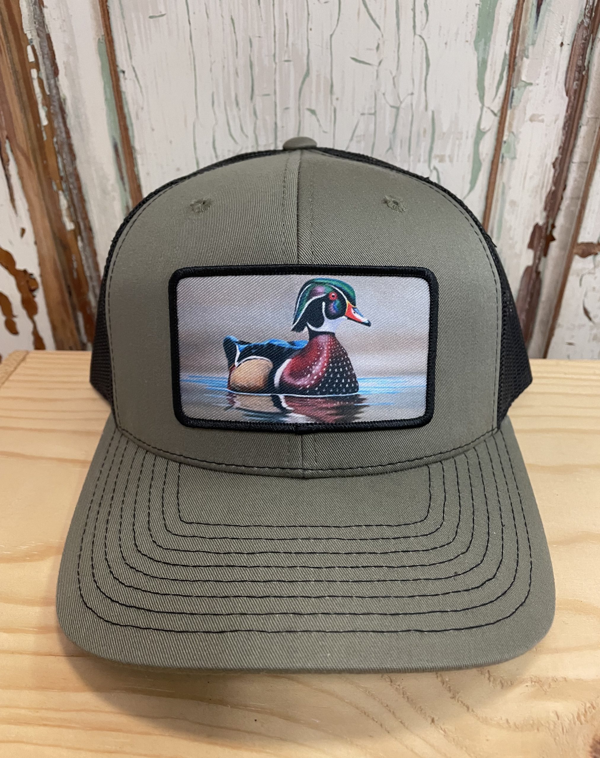 Wood Duck Patch Trucker Hat Snap Back 