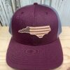 Burgundy/charcoal