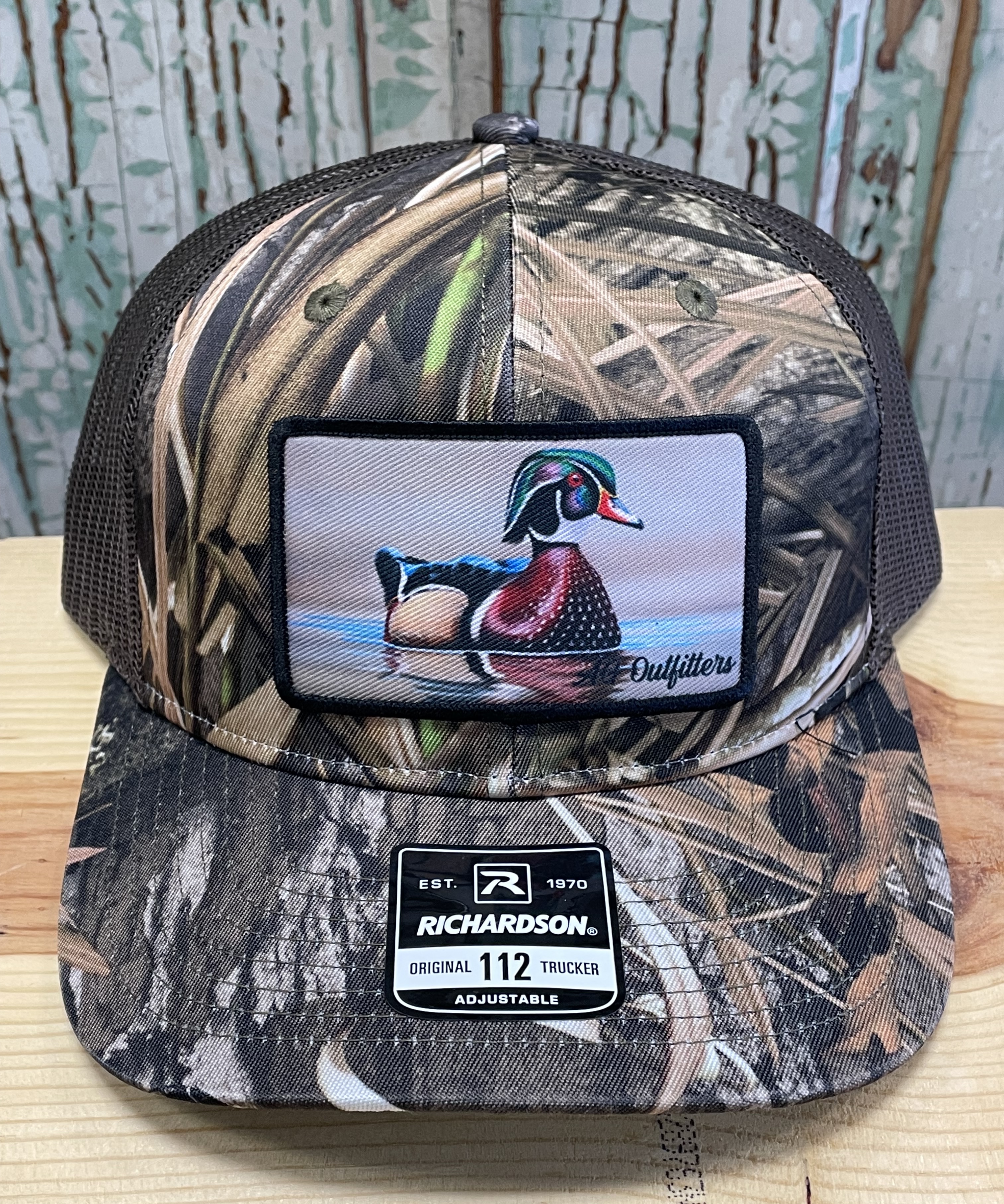 East Coast Waterfowl Wood Duck Patch Trucker Hat Timber/Black – AG