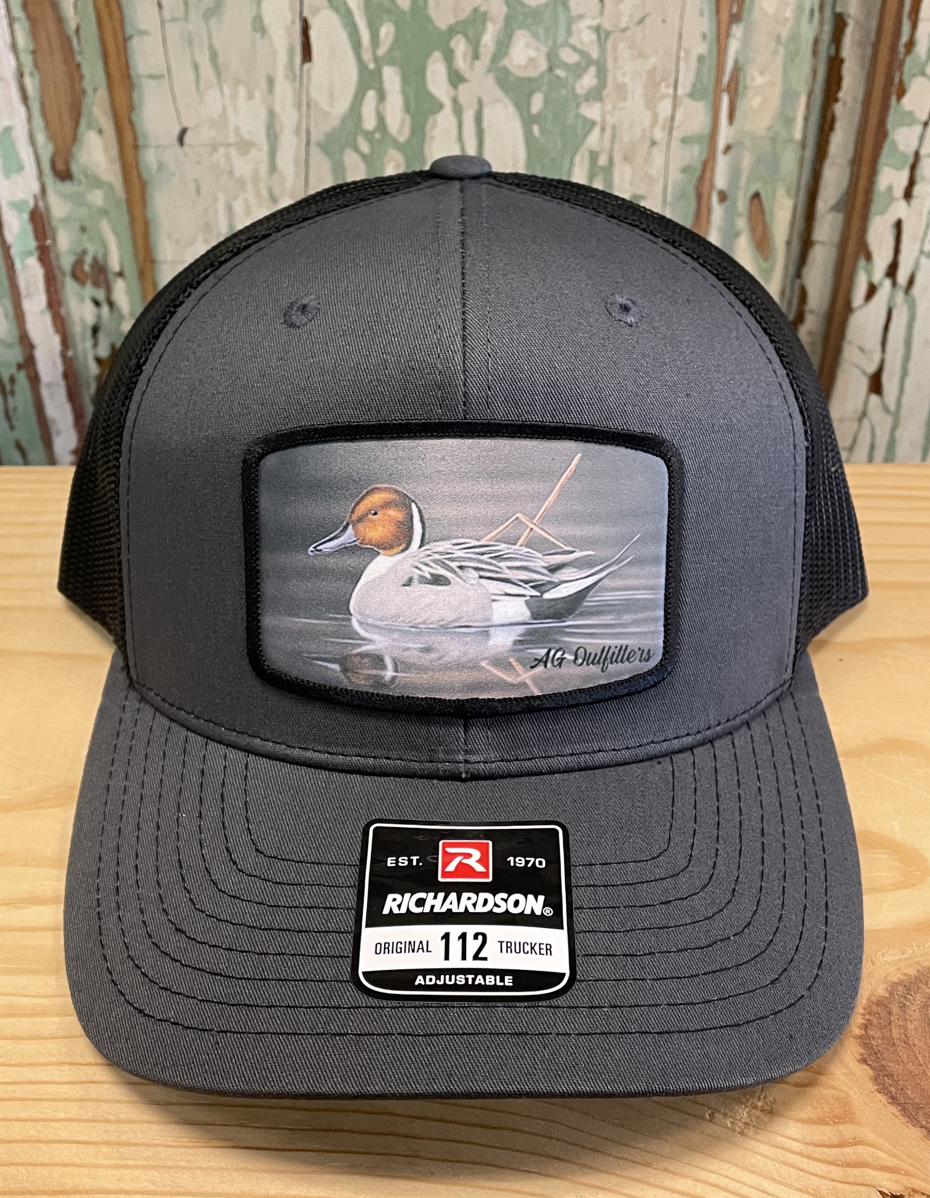Pintail Floating Duck Patch Trucker Hat Snap Back Richardson 112