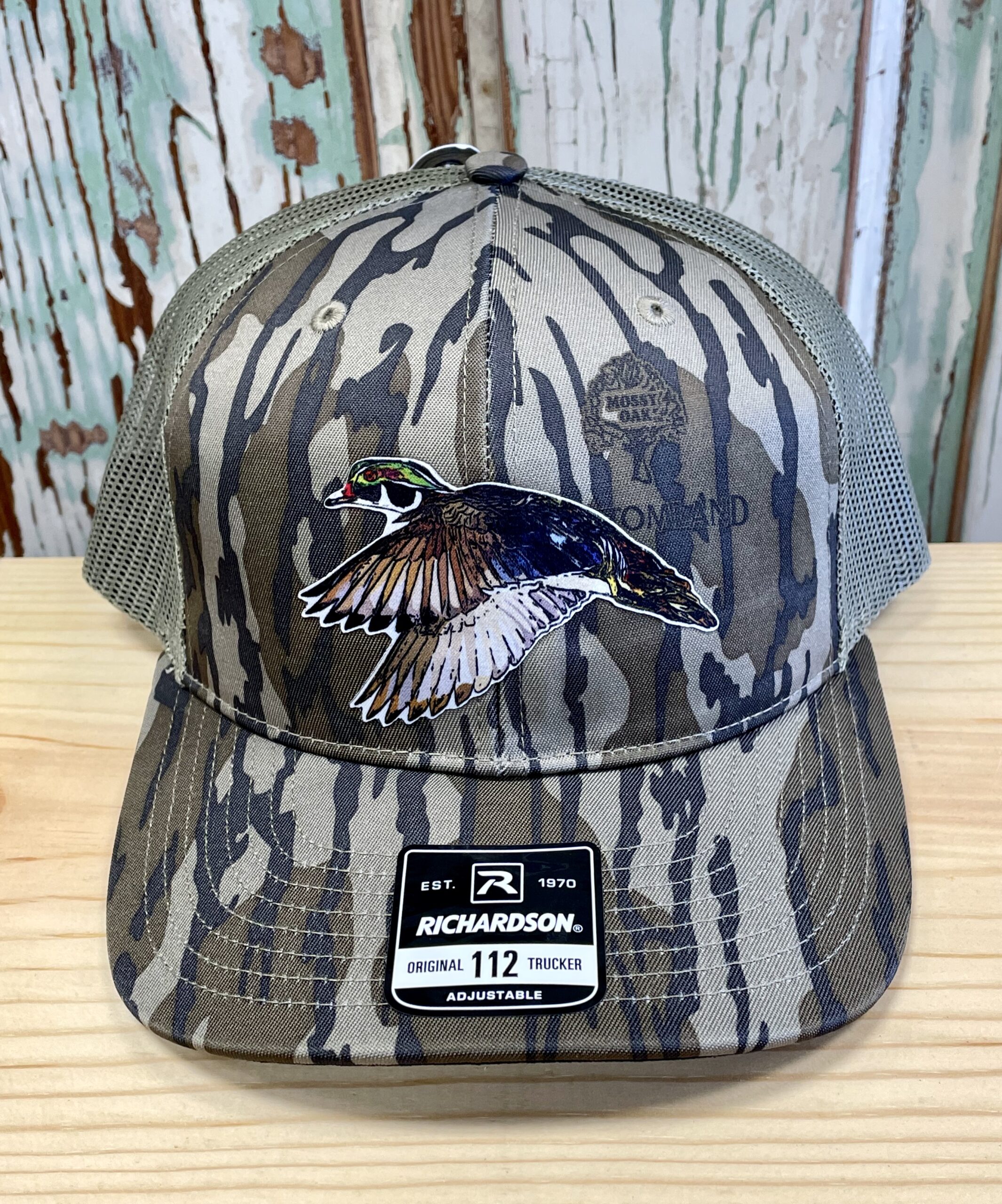 Wood Duck Flying Trucker Hat Snap Back Bottomland/Loden – AG Outfitters NC