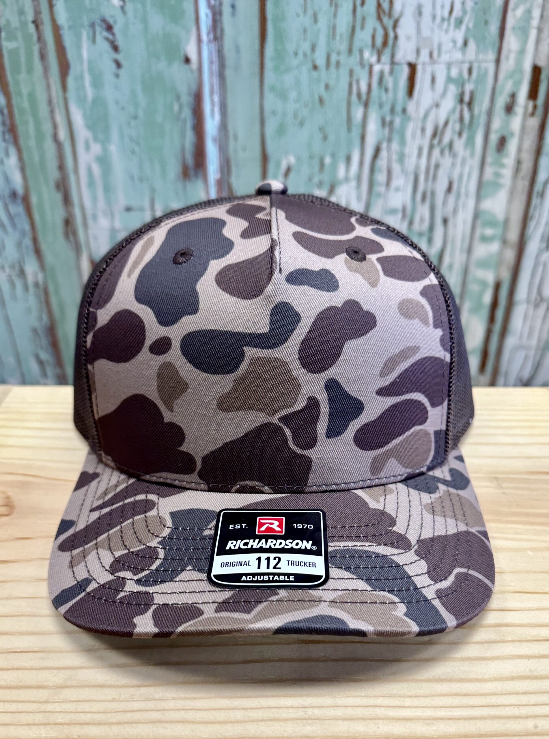 Richardson 112PFP Trucker Hat Bark Duck Camo/Brown Blank – AG Outfitters NC