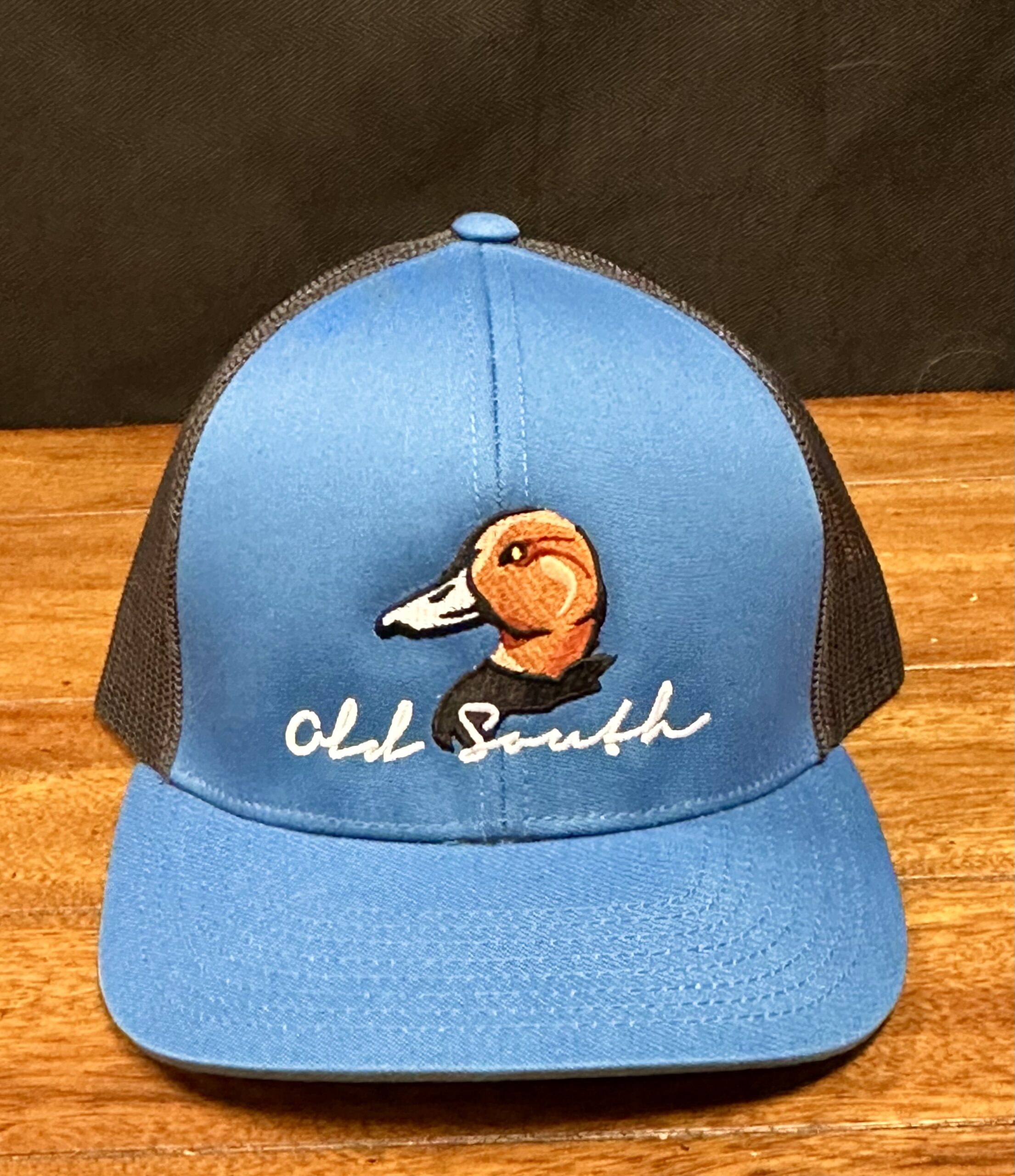 Old South Redhead Duck Snapback Trucker Hat Ocean Blue/Charcoal