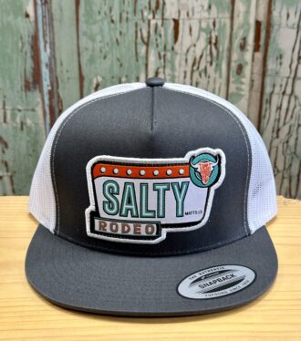 Salty Rodeo Cantina Trucker Hat Charcoal/White