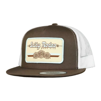 Salty Rodeo Bud Trucker Hat Brown/White